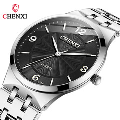 Couple's Matching Watches CHENXI Women Men Cross-Border International Trade Thin Waterproof Fashion Simple Strap Quartz Watches