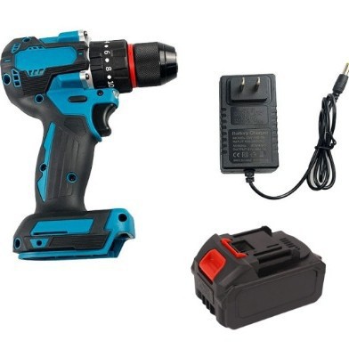 Transfronterizo mayorista doméstico de litio eléctrico de doble velocidad taladro eléctrico destornillador taladro de impacto de mano taladro de alta potencia conjunto multifuncional