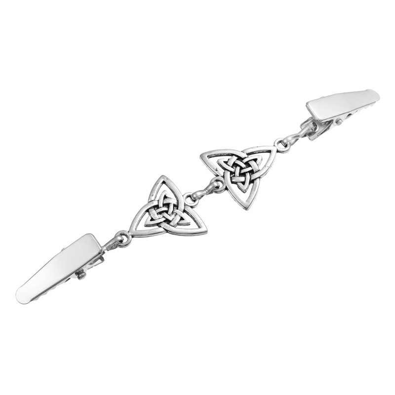 Venta caliente clip de cuello transfronterizo clip de suéter geométrico simple ropa rompevientos chal clip hebilla anti-exposición de las mujeres