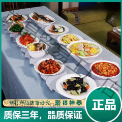 家用长桌旋转手动转盘可调节尺寸餐盘聚会餐桌转盘聚餐神奇可批发