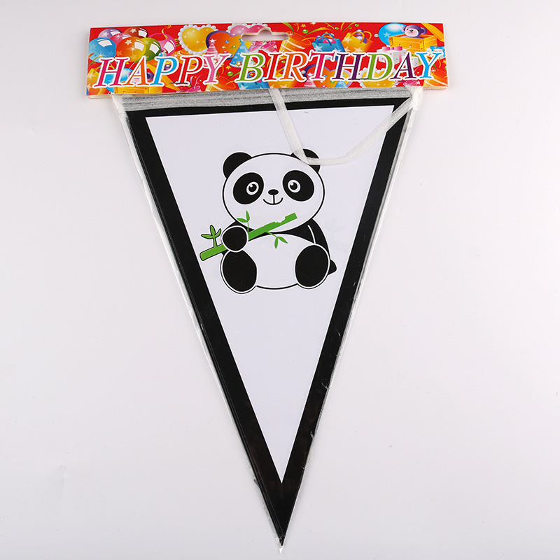 En stock Panda decoración del Partido de cumpleaños props fiesta vajilla traje papel tejido palomitas
