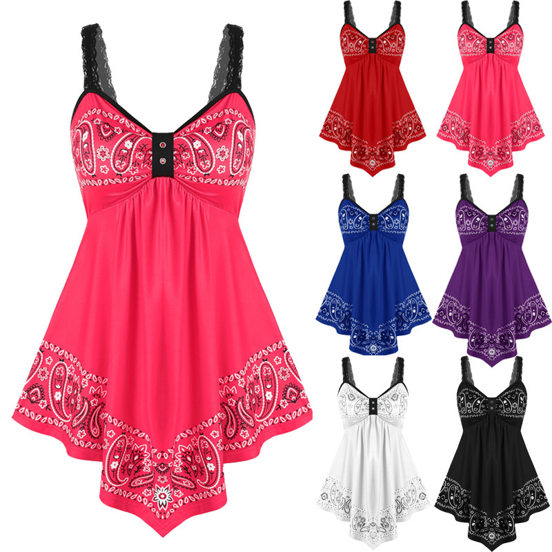 Fashion Ladies Home Pajamas Lace Camisole Dress display picture 1