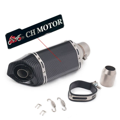 Exhaust pipe Modification for Motorcycles and Scooters - c-short-hexagonal-round-tail-full-center-flower