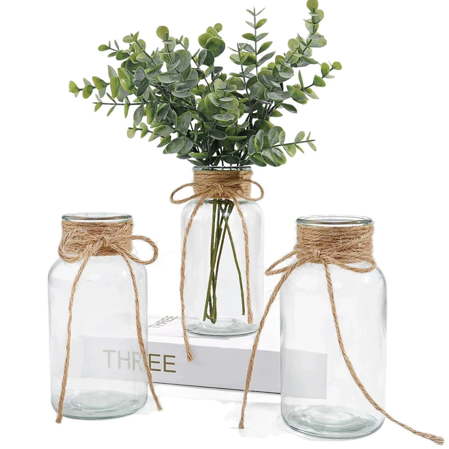 Glass table bottle flower-shaped, Amazon, small vase, light luxury style