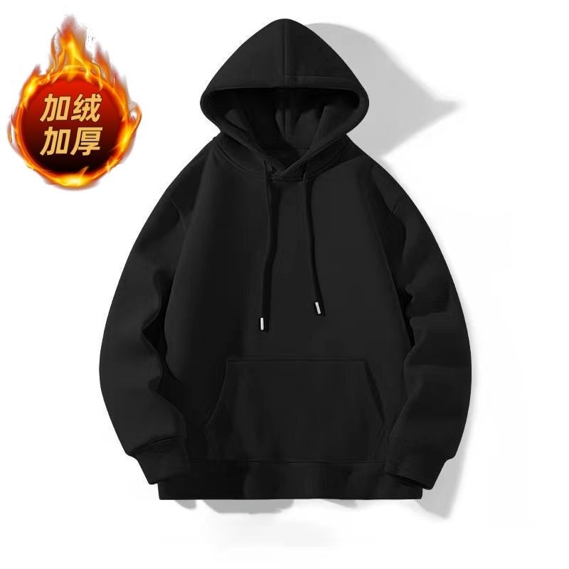 Camiseta de moda callejera americana suelta gris pálido chaqueta con capuzas camiseta de manga larga para hombres y mujeres otoño y invierno pareja ropa de moda
