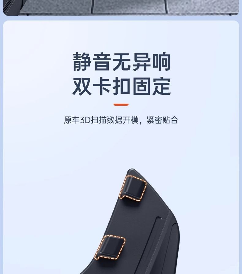 Suitable for Tesla Fender Modely New Version Fender Front and Rear Wheel Mudguard Protective Accessories