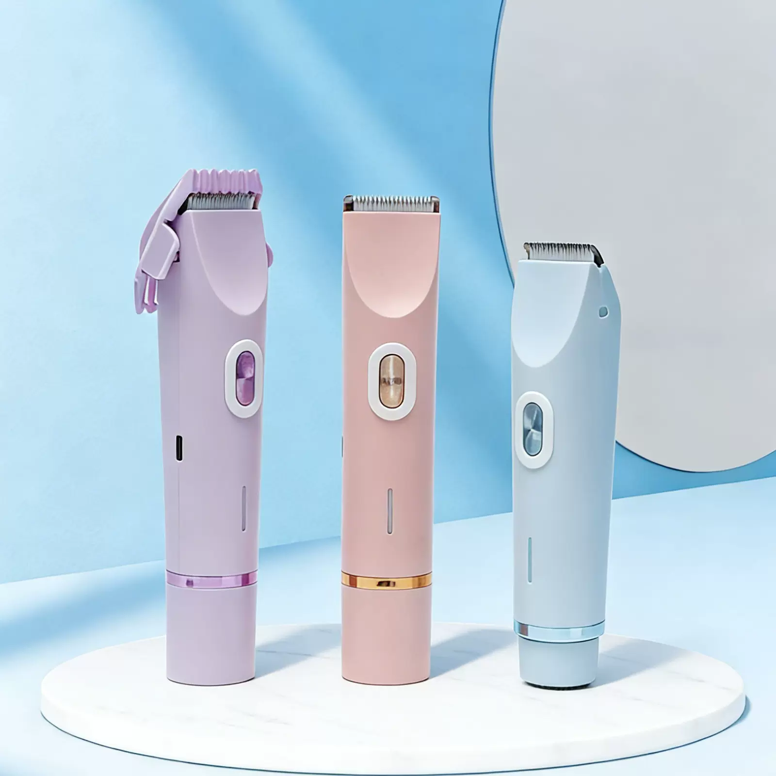 2026电动双头剔毛器男女士私处腋毛修剪器家居便携式迷你脱毛器