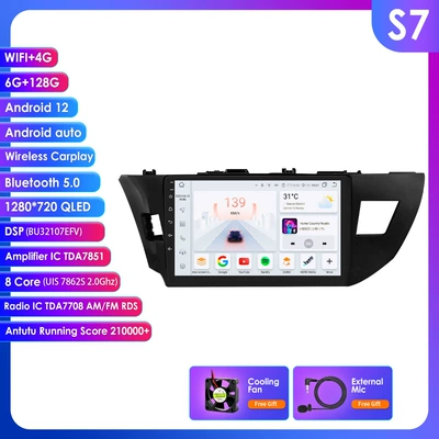 Gps4G Full Network Communication, DVD Navigation - 6128g-wifi4g-lte-version-7862-carplay-eight-core-10inch-suitable-for-14-16-toyota-corolla-corolla