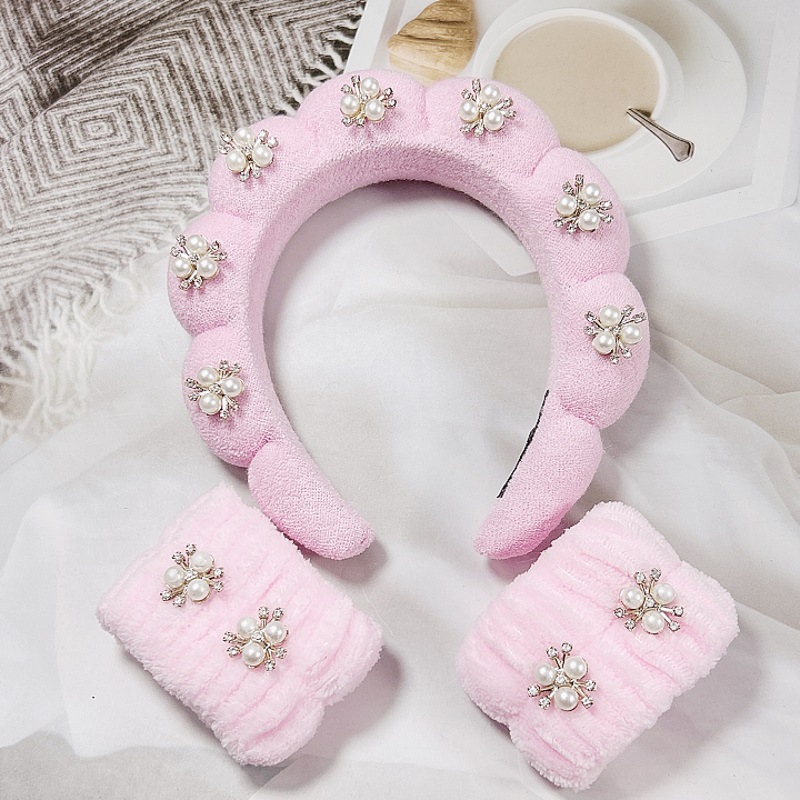 기계 재봉 합금 트위스트 헤어 밴드 파우더 (20*17*4cm 98g)