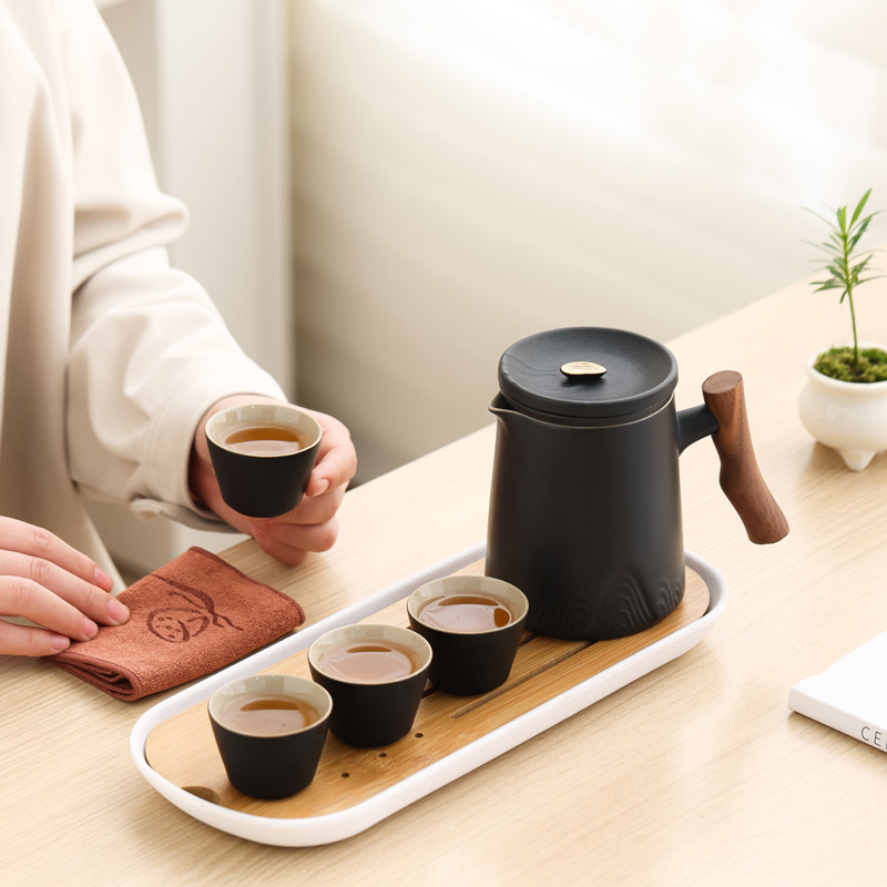 Juego de Té de Viaje de Cerámica con Taza Express para Regalo