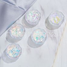 日系小红书美甲冰透粉 云锦粉超薄欧泊粉幻彩冰晶指甲diy装饰品