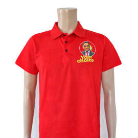 赞比亚选举衫投票t恤活动服饰polo领广告T恤衫全棉翻领短袖批发