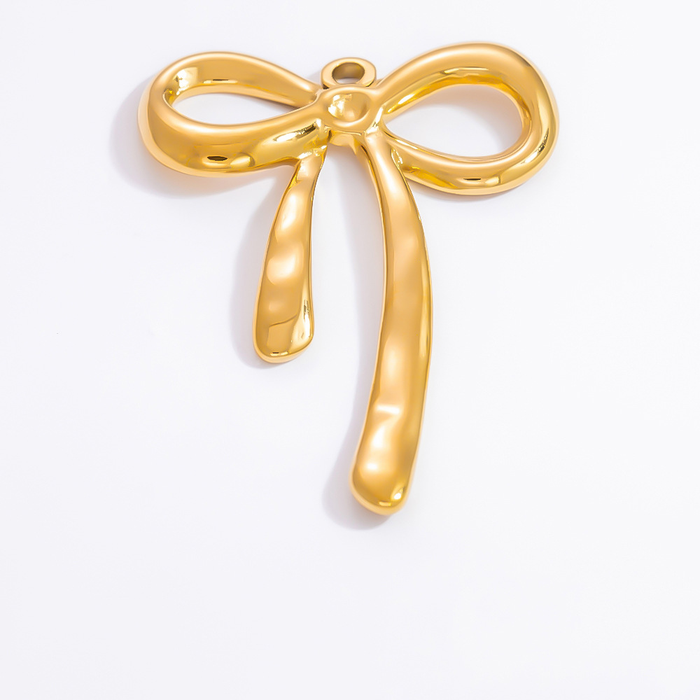 4g Weight 0.03µm-0.05µm Gold Plating Thickness PVD Coated Gold Plating Process Pendant Jewelry Making Type Real Gold Plated Plating Material 1 Piece Quantity 304 Stainless Steel Material Bow Knot Pattern Simple Style, Classic Style Style Waterproof Non Tarnish, Plating Craft 1 Piece 304 Stainless Steel PVD Coated Real Gold Plated Bow Knot Pendant DIY Jewelry Accessories 4