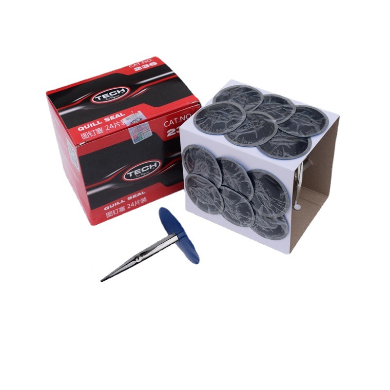 Parches de reparación de neumáticos Tektronix al por mayor, tipo hongo, 236 tapones de presión de 3/4.5/6/8mm para reparación de neumáticos de coche y cámaras de aire.