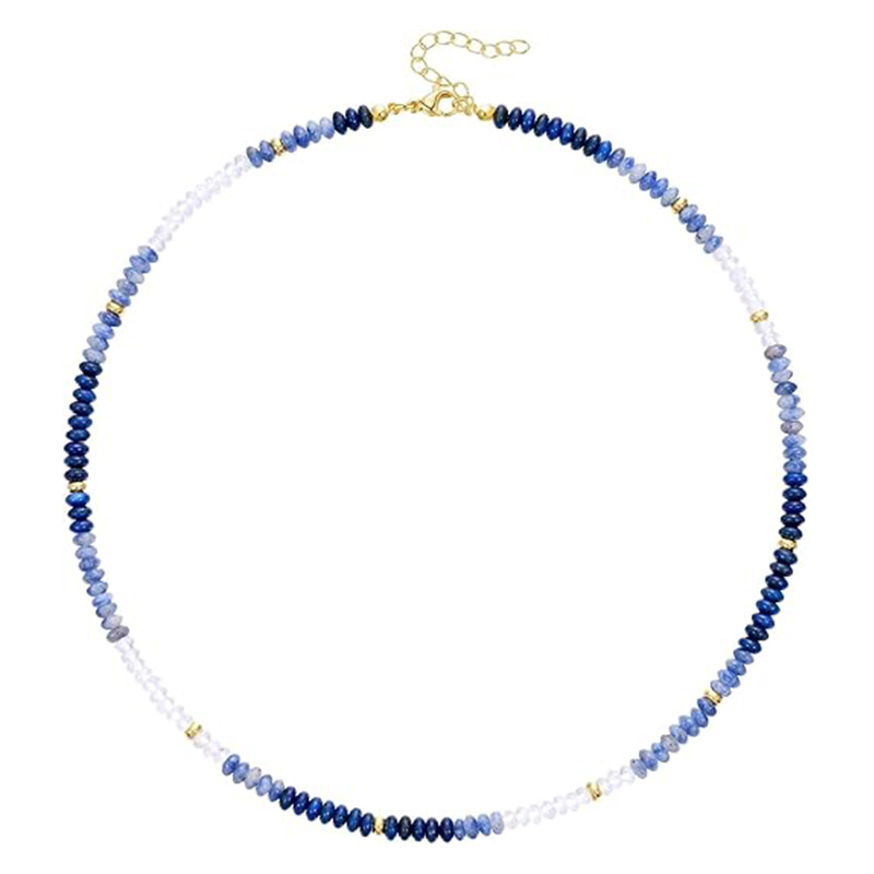 15g Weight Lobster Trigger Clasp Closure Clasp Closure Type Necklace Classification Beaded Chain Chain Type 1 Piece Quantity Daily, Street Occasion natural stone Material Geometric Pattern Women's Gender Simple Style Style Simple Style Geometric Natural Stone Beaded Chain Necklace 10