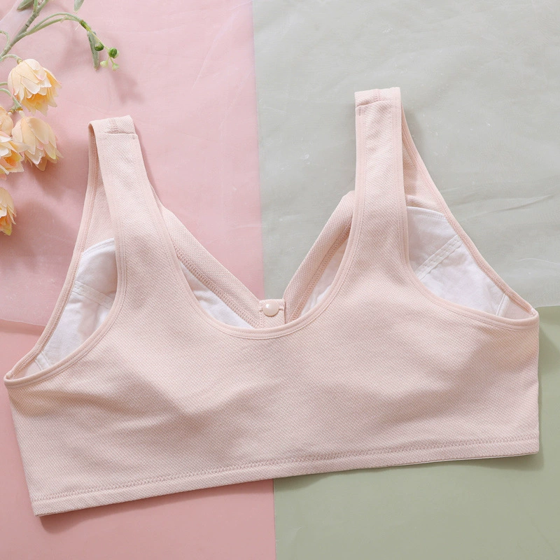 彰艳 Quilted comfortable soft wireless bra for mother, for middle age, plus size