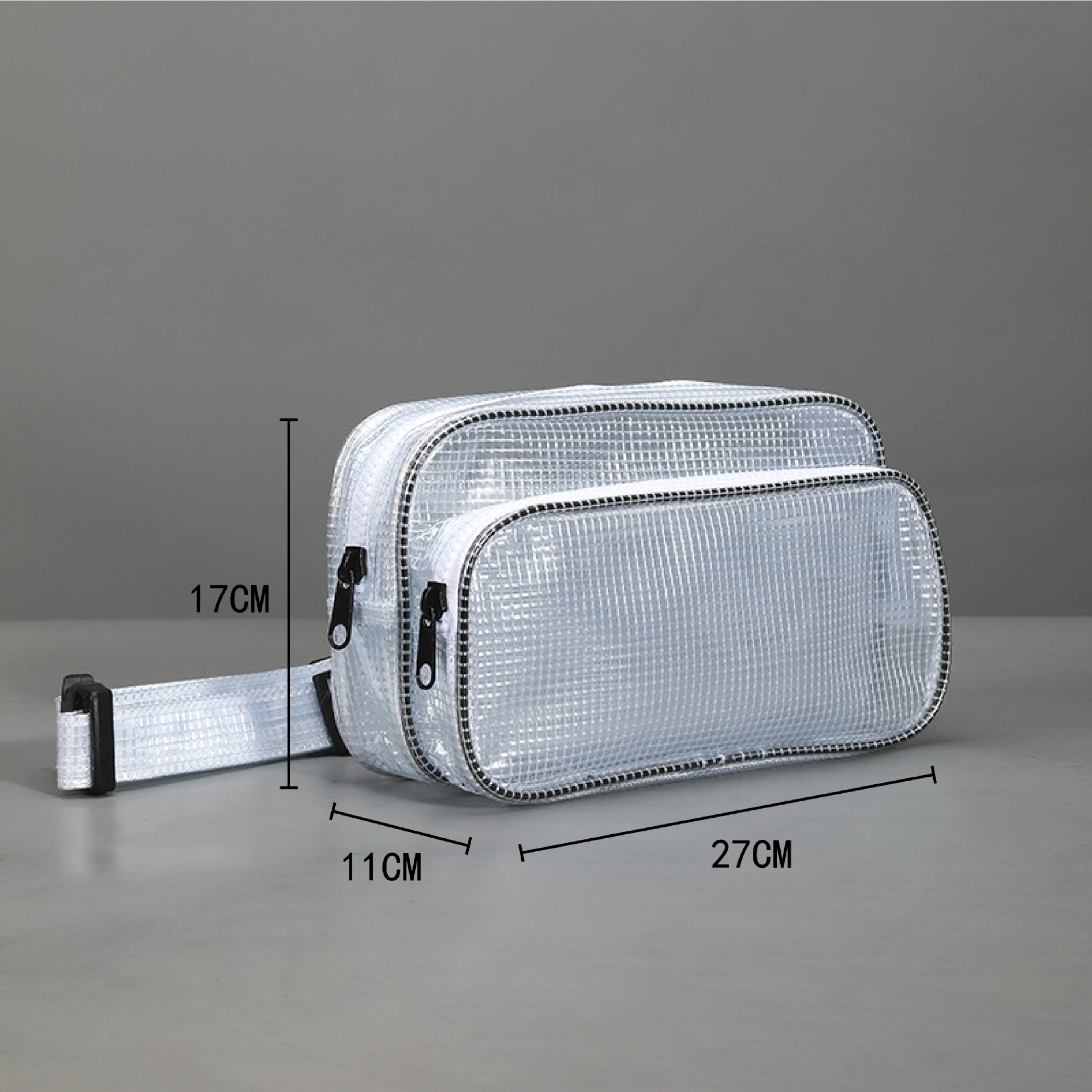 Bolsa de Cintura Antiestática de PVC Estilo Coreano, Libre de Polvo, 27*17*11 cm