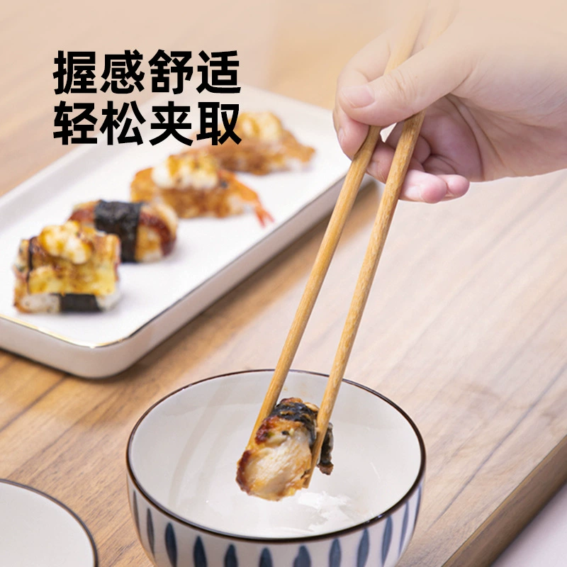 Chicken -winged wood chopsticks Household high -end solid wood iron red sandalwood divided 2024 new one person, one person, one chopstick no paint, no wax