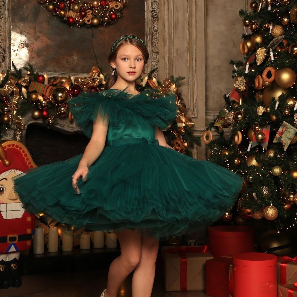 Vestito da principessa con paillettes per bambine, stile passerella, abito da sera per compleanni, costume da spettacolo in cotone e poliestere per età 0-24 mesi_voghion.com
