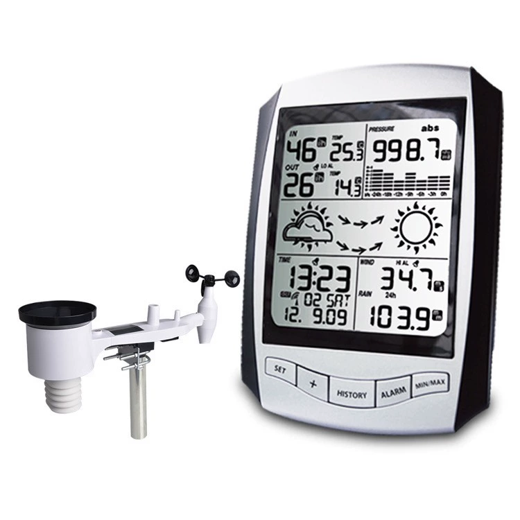 WN2076 машина прогноза погоды небольшая Бытовая метеостанция с анемометром дождя