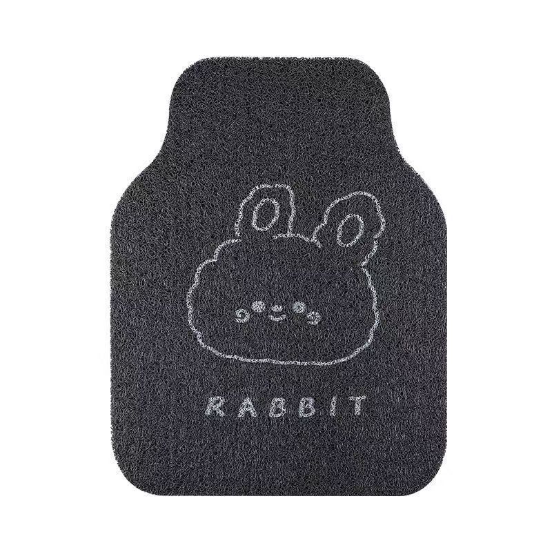 Universal Car Floor Mat Cartoon Cute Driver's Small Mat Single Piece Car Interior Anti-Dirt Dust Removal Mat