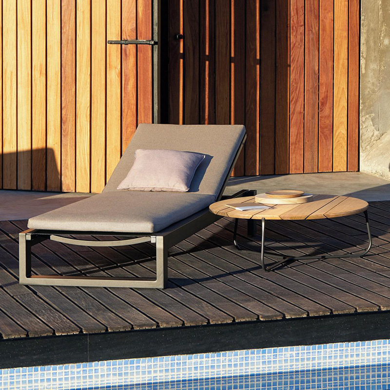 Al Aire Libre reclinable moderno creativo Hotel Villa piscina al aire libre acostado cama patio jardín balcón protector solar impermeable reclinable
