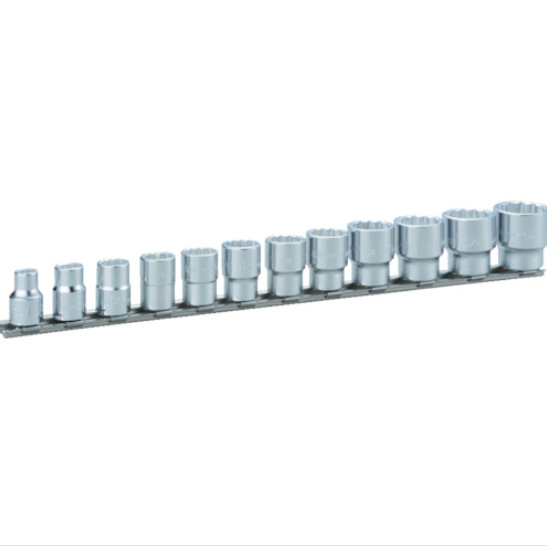 日本TONE前田 HD312A 薄壁12角套筒组 公制3/8 手动工具 机修扳手