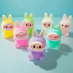 暗闇で光るラブ布植毛装飾品ブラインドバッグブラインドボックストレンディなおもちゃのペア車の装飾子供のギフトかわいい