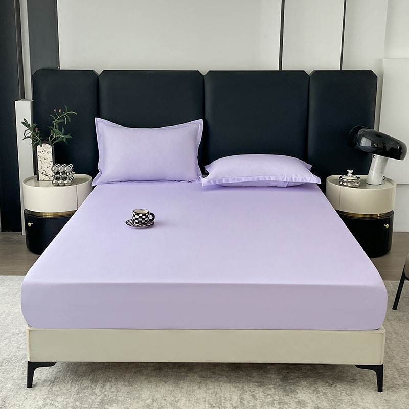 Fábrica de color sólido confortable aloe algodón molido en la cama de un solo artículo cama de cama de cama de tres piezas dormitorio de estudiantes