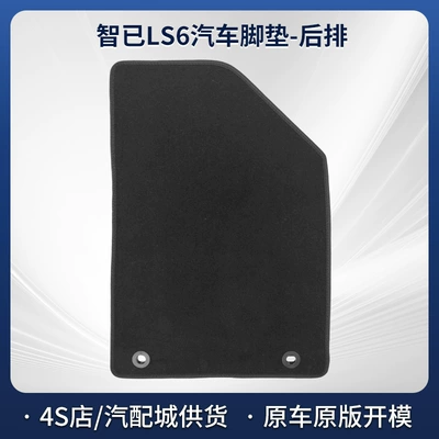 Mats, Dirt-Resistant Velvet Floor Mats – Modelə uyğun ayaqaltı - black-5mm-total-thickness-fabric-bound-edge-zhiji-ls6-car-mat-co-pilot