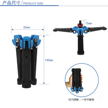 曼比利A-333金属独脚架 单反相机单脚架 便携支撑底座独角支架