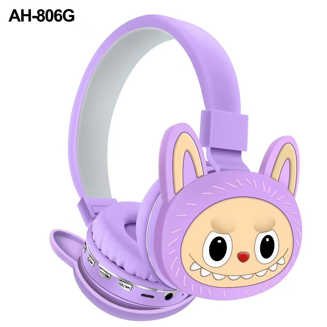 Auriculares Bluetooth de comercio exterior transfronterizo AH-806G de dibujos animados para niños Brara Auriculares inalámbricos lindos y creativos image 2