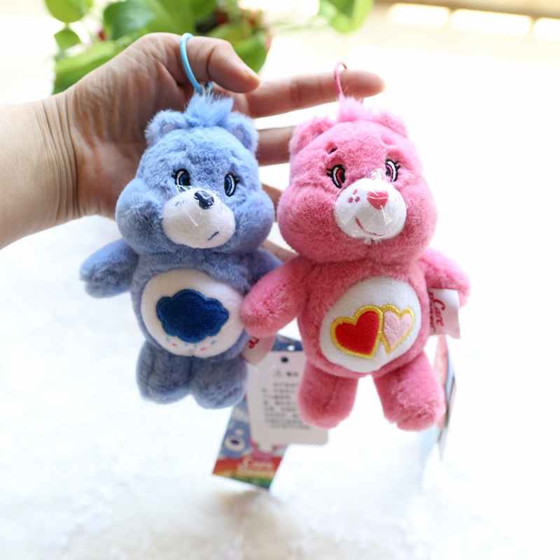 care bears彩虹熊小熊毛绒玩具公仔钥匙扣挂饰书包饰品车挂件女生