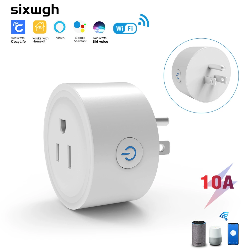 Умная Wi‑Fi розетка HomeKit американского стандарта, управление голосом Siri, управление через приложение CozyLife, дистанционное управление
