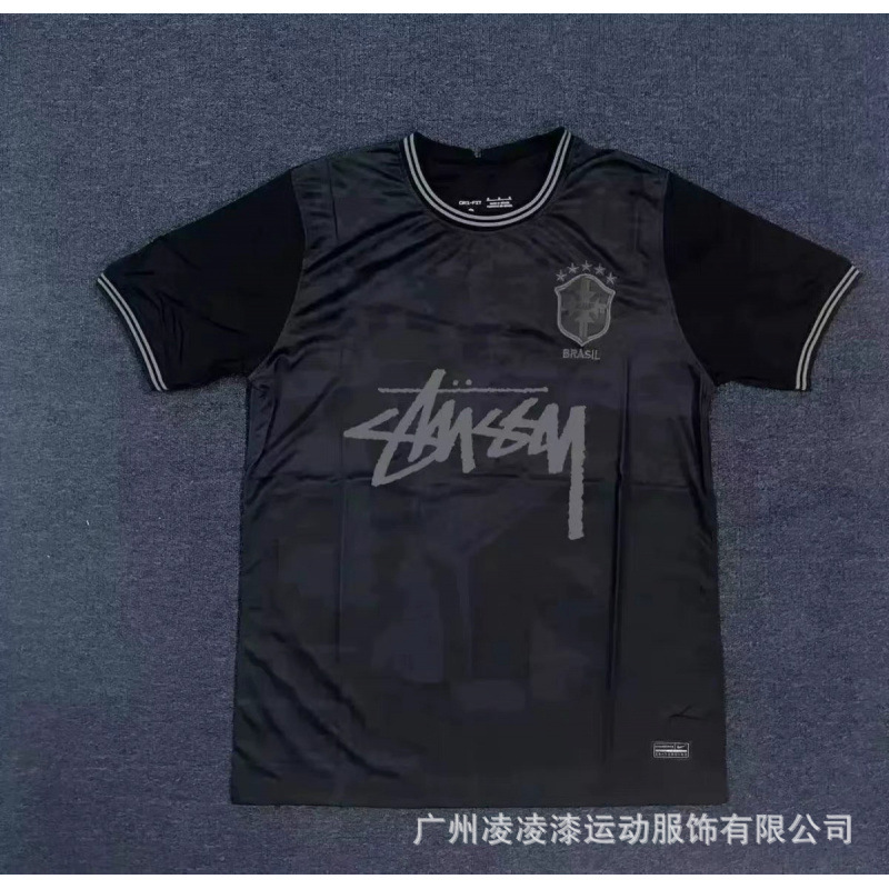 Stussy x Nike x Brazil Retro 2002 Special Edition Jersey Black