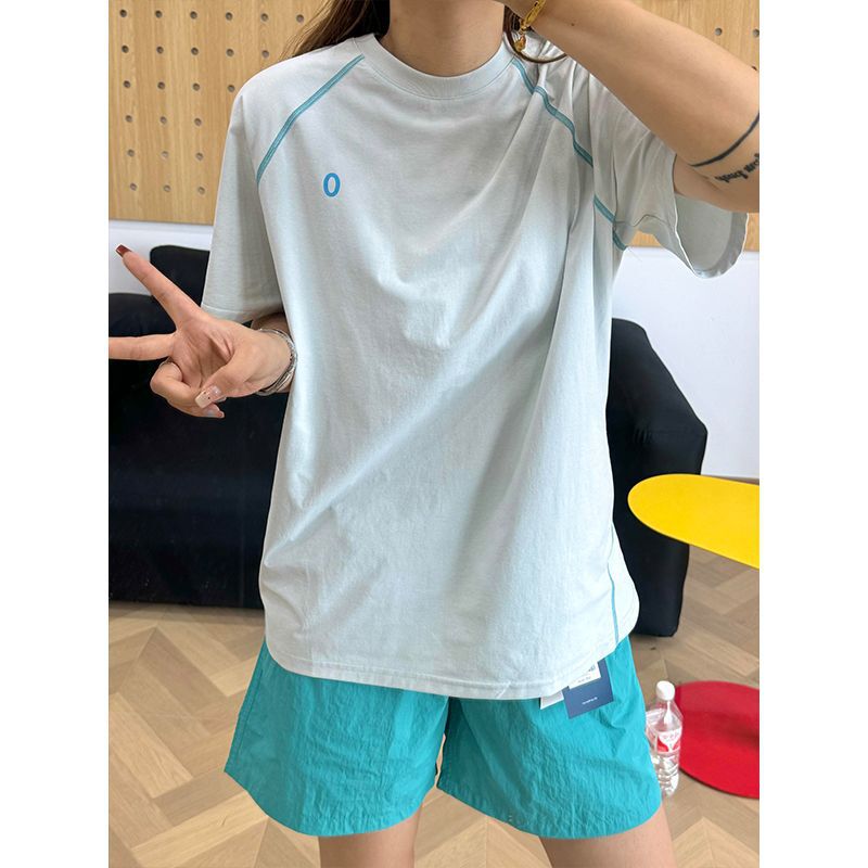 粉紫色冰丝速干短袖t恤女2025夏季多巴胺跑步运动户外防晒骑行服|undefined