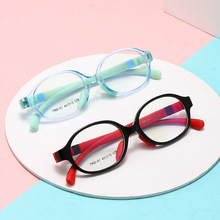 新款儿童防蓝光眼镜看手机电脑专用护目镜平光镜超轻眼镜厂家批发