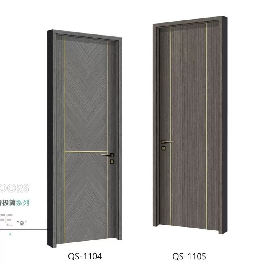 卧室门定制轻奢室内实木门烤漆橡木白色整套门隔音单门平开门静音