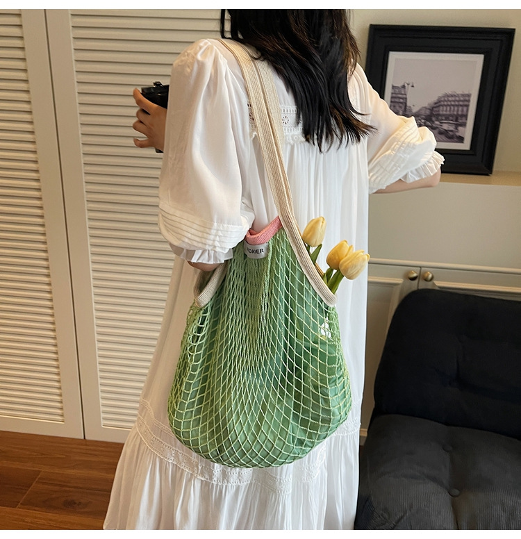 Lazy style large bag Women's 2025 new trendy and versatile single-shoulder bag with large capacity hollowed-out tote bag undefined