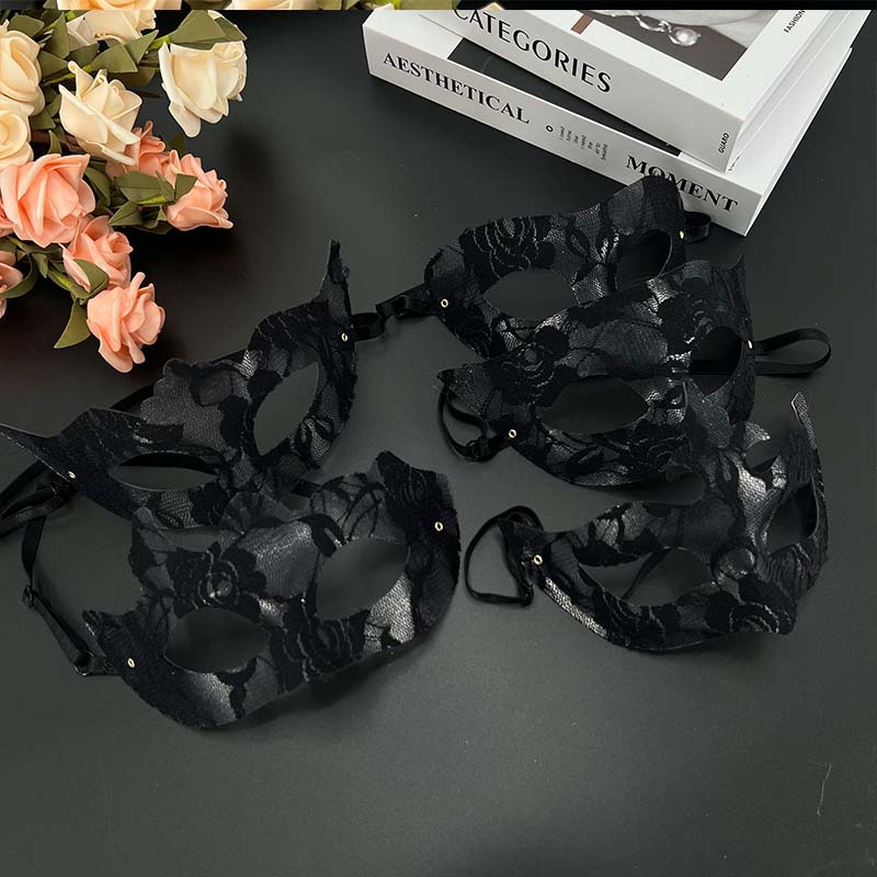 Máscaras de carnaval de Venecia media cara máscaras de baile de maquillaje de alta calidad máscaras de encaje transparentes fiesta bar de Halloween