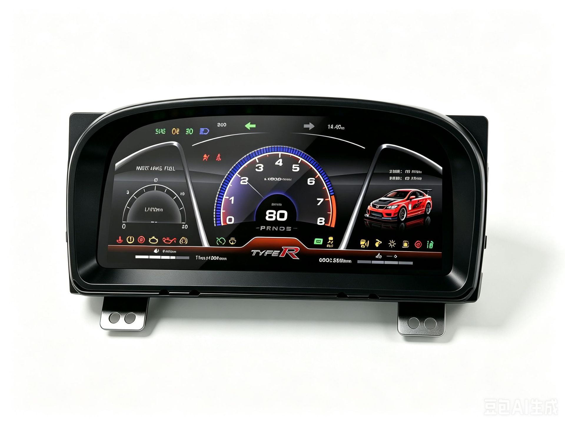 Compatible with Honda 8th generation Civic 2006-2012, full LCD instrument panel non-destructive plug-and-play modification and upgrade