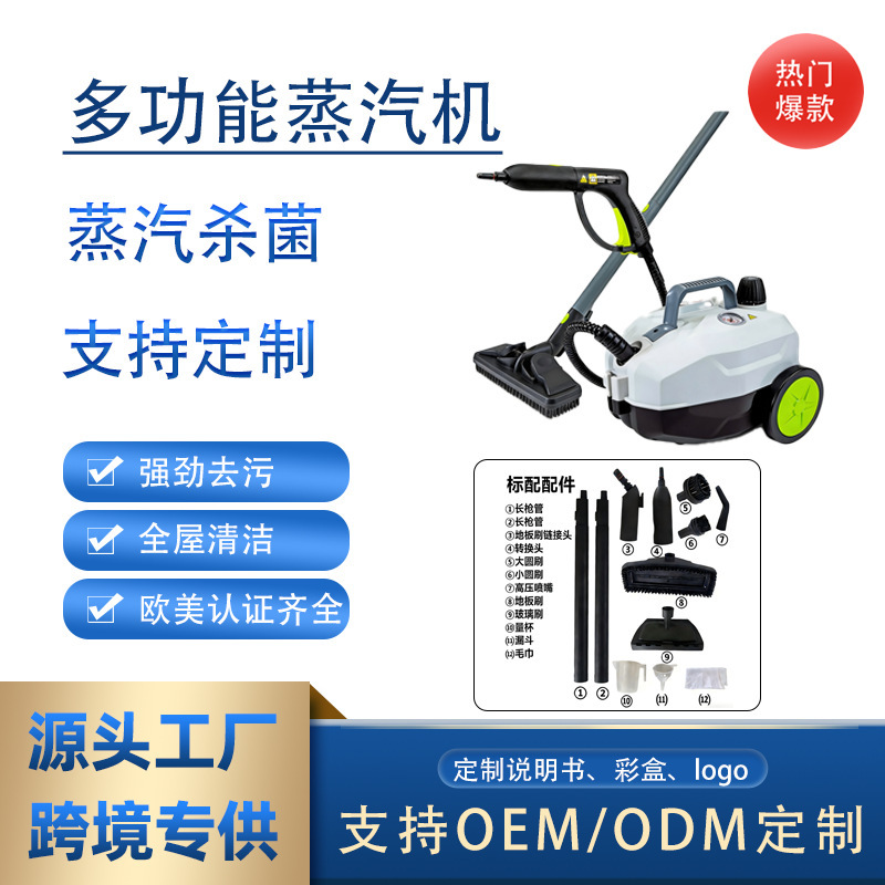 Cross-Border Household High-Temperature and High-Pressure Steam Cleaning Machine for Sofa, Carpet, Range Hood, Car Interior, and Sterilization Cleaning Equipment