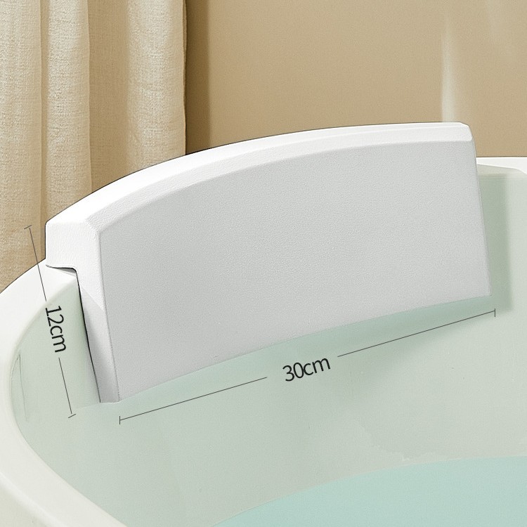 Bath Pillow for Home and Hotel Use, Waterproof Neck Protection Cushion with Silicone Suction Cup, Universal Pu Non-Slip Cushion for Cross-Border