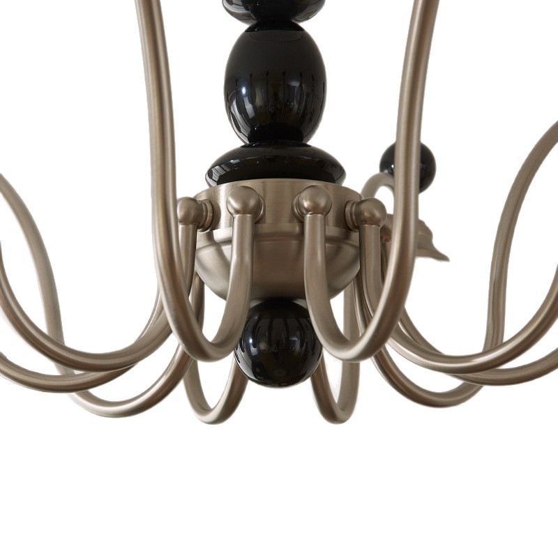 Comedor Zhongshan sensación lámpara de dormitorio sala principal lámparas medievales sala de estar estilo antiguo retro francés candelabros creativos superior sur