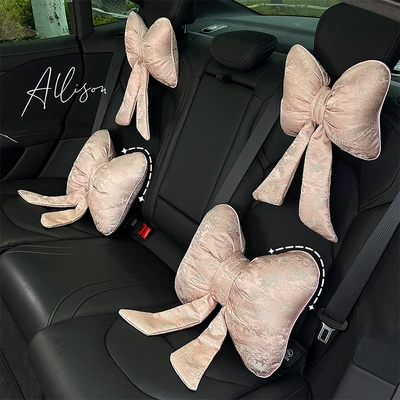 decoration pillow with bow and ribbon, Waist support
