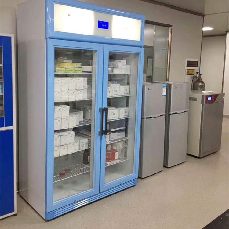 Refrigerador especializado de medicamentos, departamento de patología, refrigerador de reactivos, almacenamiento de muestras de doble puerta, caso de refrigerador