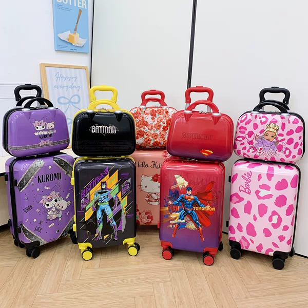 Children's Suitcase, Mother-In-Law Trolley Case, Universal Silent Wheel Boarding Case, Cartoon Student Suitcase, Large Capacity Case