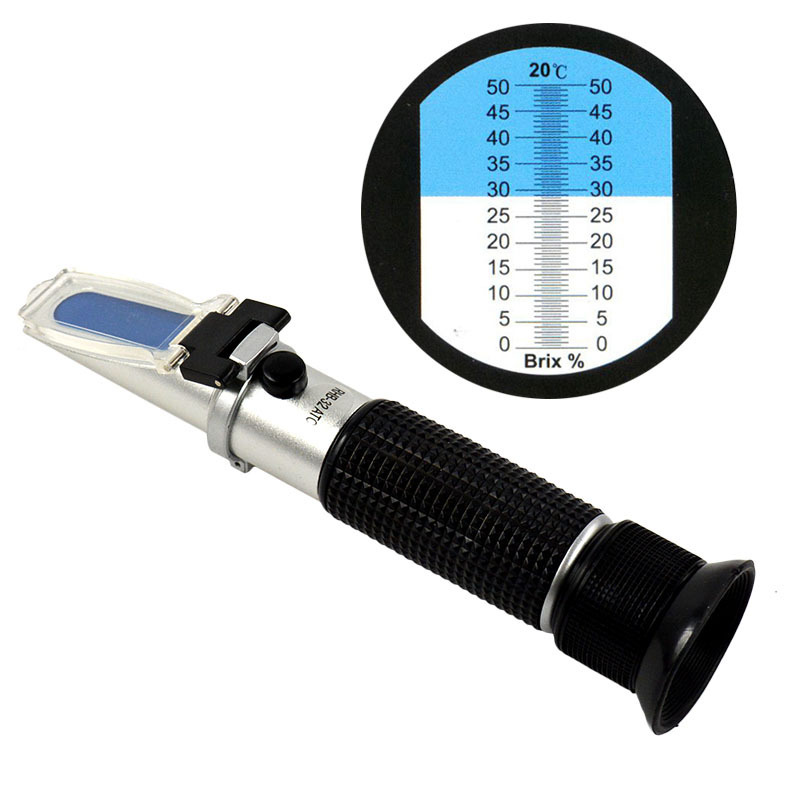 手持式折射仪 糖度计 盐度计 测糖仪 糖份测试仪冰点仪RHB0-32ATC