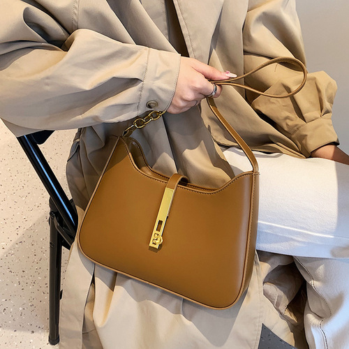 French-style niche bags for women,  new versatile quality trendy silk scarf underarm bag, fashionable simple handbag for women