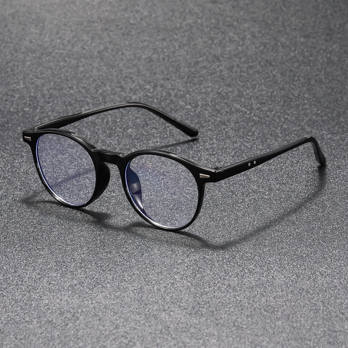 Retro glossy black universal glasses